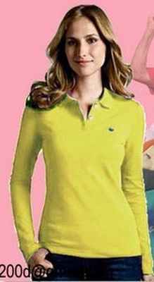 polo manche longue lacoste femme